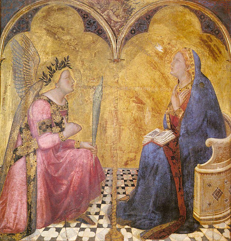Ambrogio Lorenzetti Annunciation oil painting picture